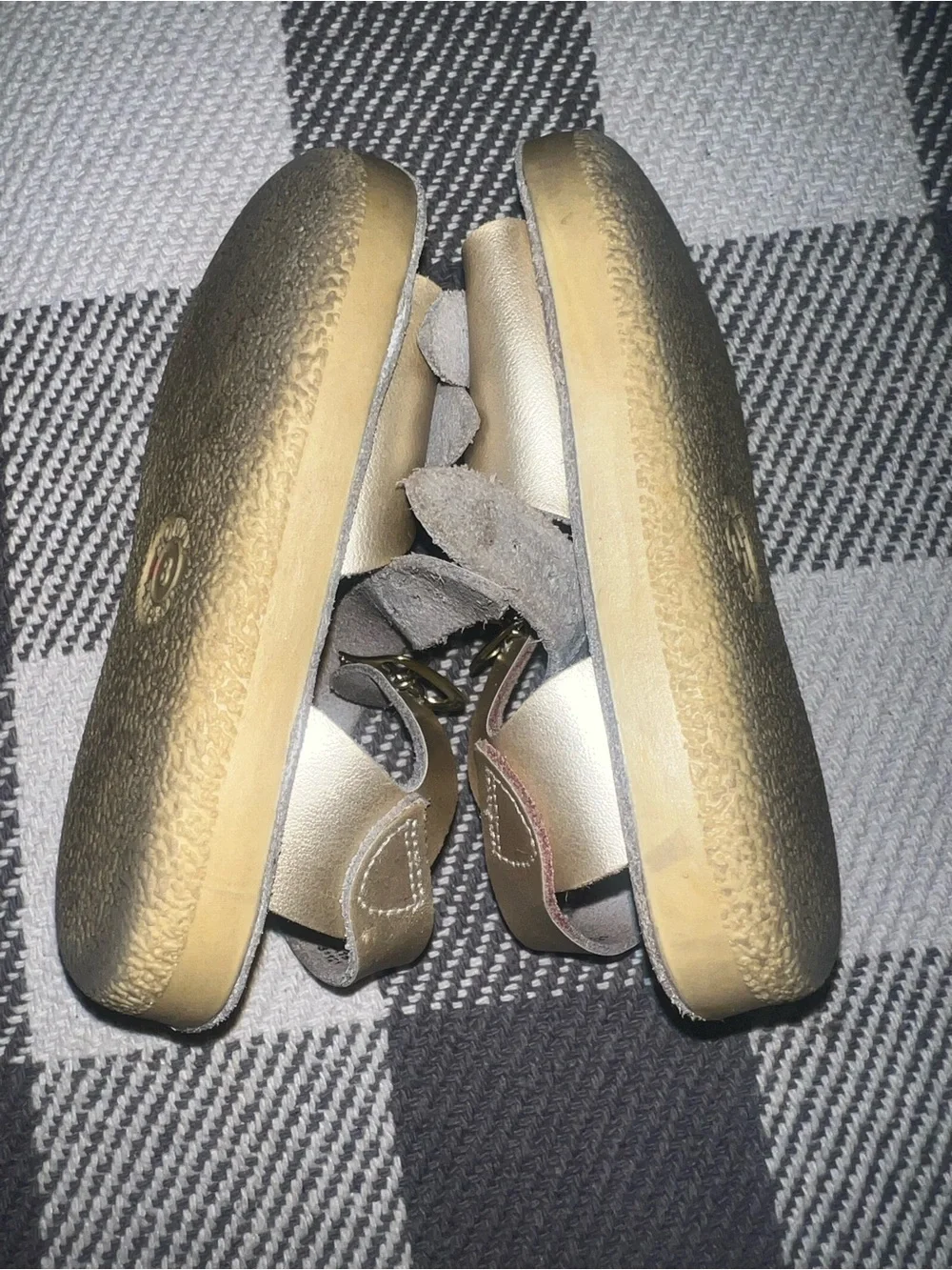 Salt water sandals -sz 8 toddler, Metallic Gold Buckle Sandals